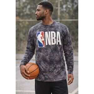 NBA Licensed Tie Dye Long Sleeve Logo Graphic Tee Unisex Small NWT Basketball